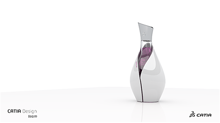 Bottiglia di profumo renderizzata con CATIA e una scheda grafica Quadro Bottiglia di profumo renderizzata con CATIA e una scheda grafica Quadro