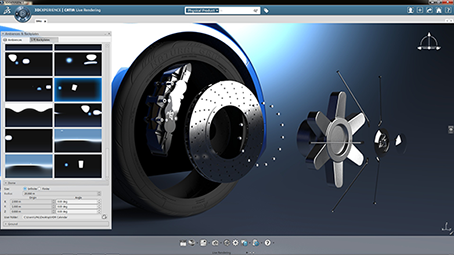 Screenshot dello spazio di lavoro CATIA Screenshot dello spazio di lavoro CATIA