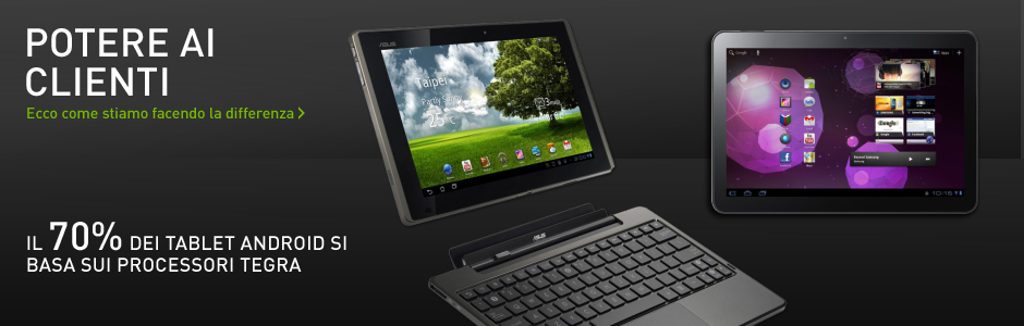 IL 70% DEI TABLET ANDROID SI BASA SUI PROCESSORI TEGRA