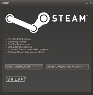 Se non disponete di un account Steam, ne dovrete creare uno nuovo.