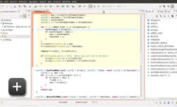 Schermata dell'editor di Nsight Eclipse Edition Schermata dell'editor di Nsight Eclipse Edition