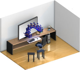 Possibilità di collegare sino a 16 monitor da una singola workstation Possibilità di collegare sino a 16 monitor da una singola workstation