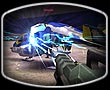Un soldato del Vanu Sovereignty scarica un'arma pesante Lasher su un Mosquito del New Conglomerate stazionato al suolo.